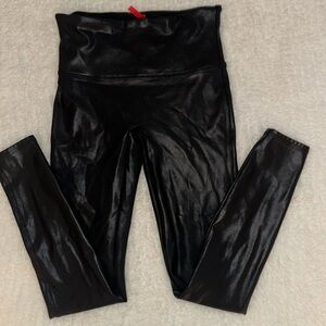 SPANX Glossy Black Leggings